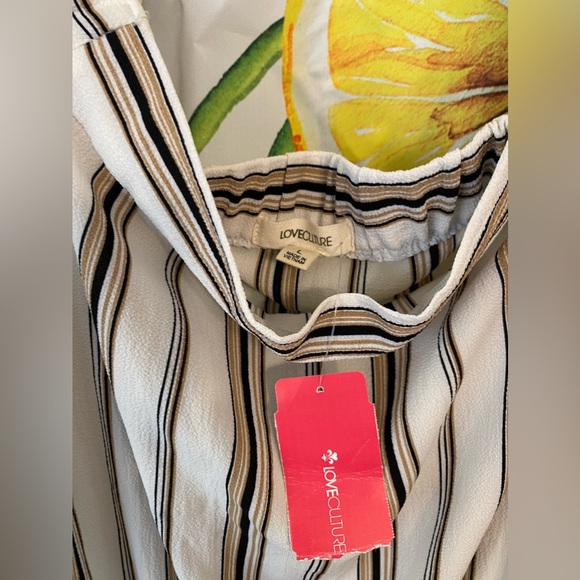 Beautiful LoveCuture Brand new pants Jumpsuit sz large off the shoulder type - Picture 5 of 9